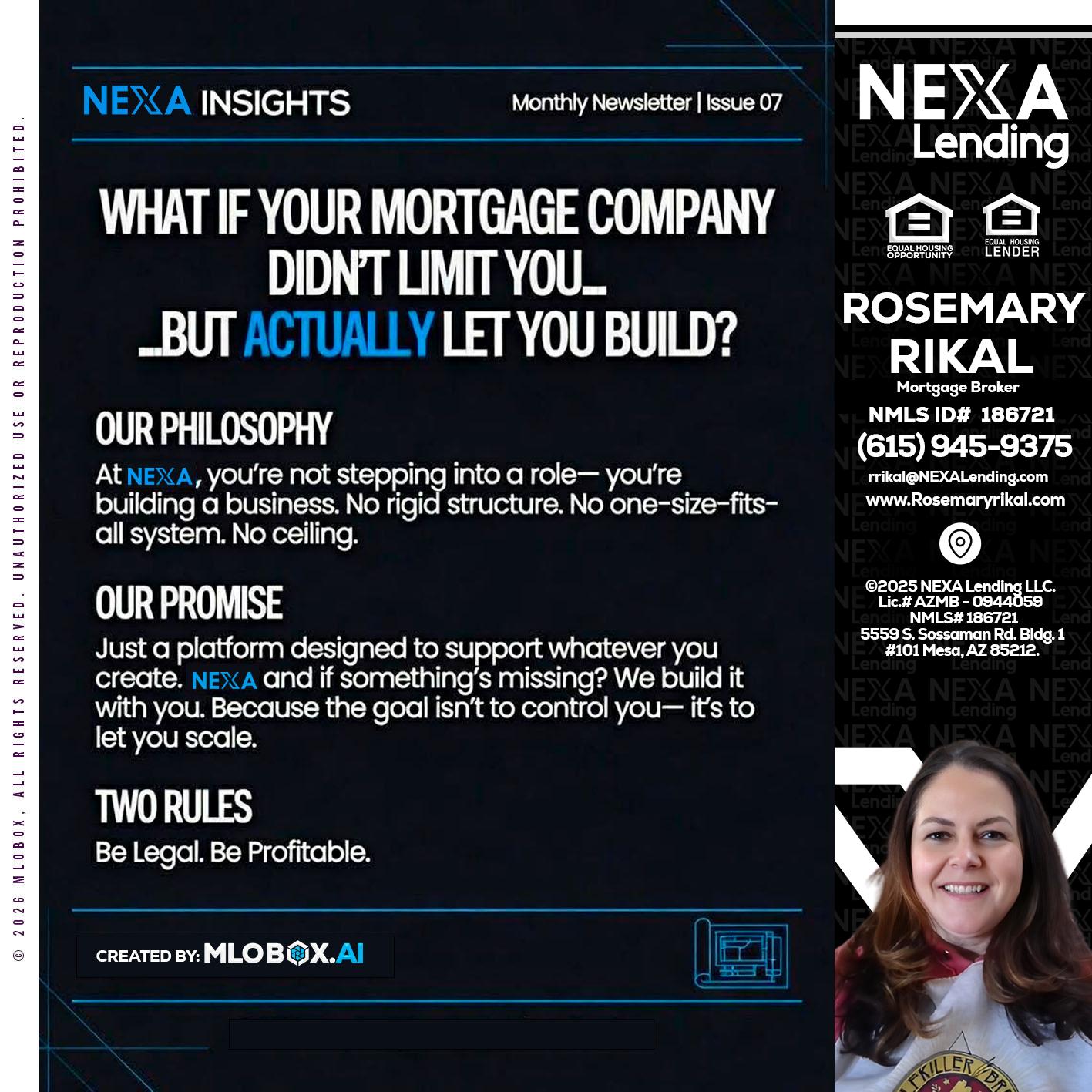 NEXA INSIGHTS - Rosemary Rikal -Mortgage Broker