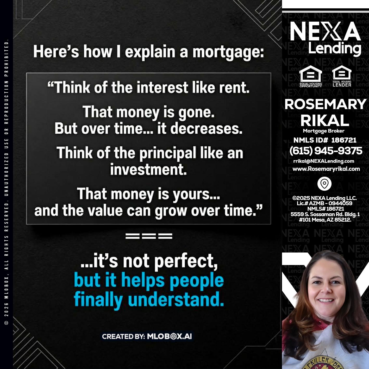 HERES NOW - Rosemary Rikal -Mortgage Broker