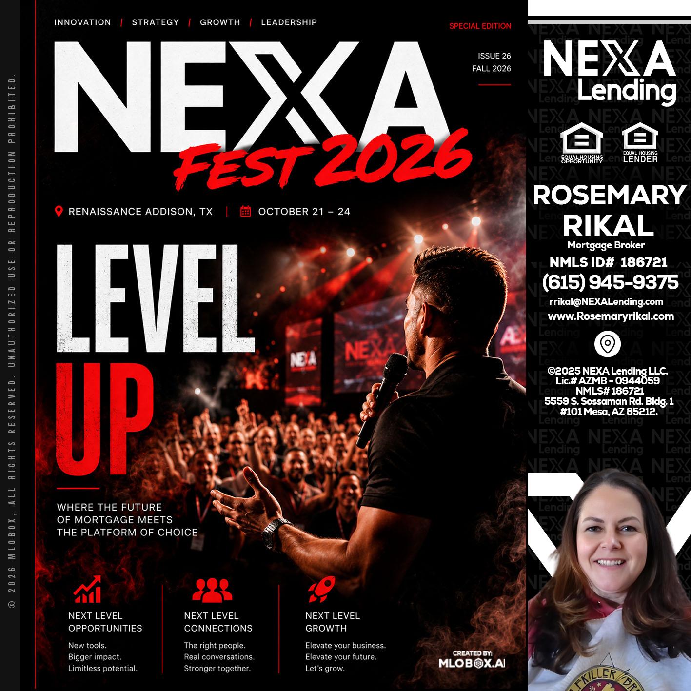 NEXA FEST 2026 - Rosemary Rikal -Mortgage Broker