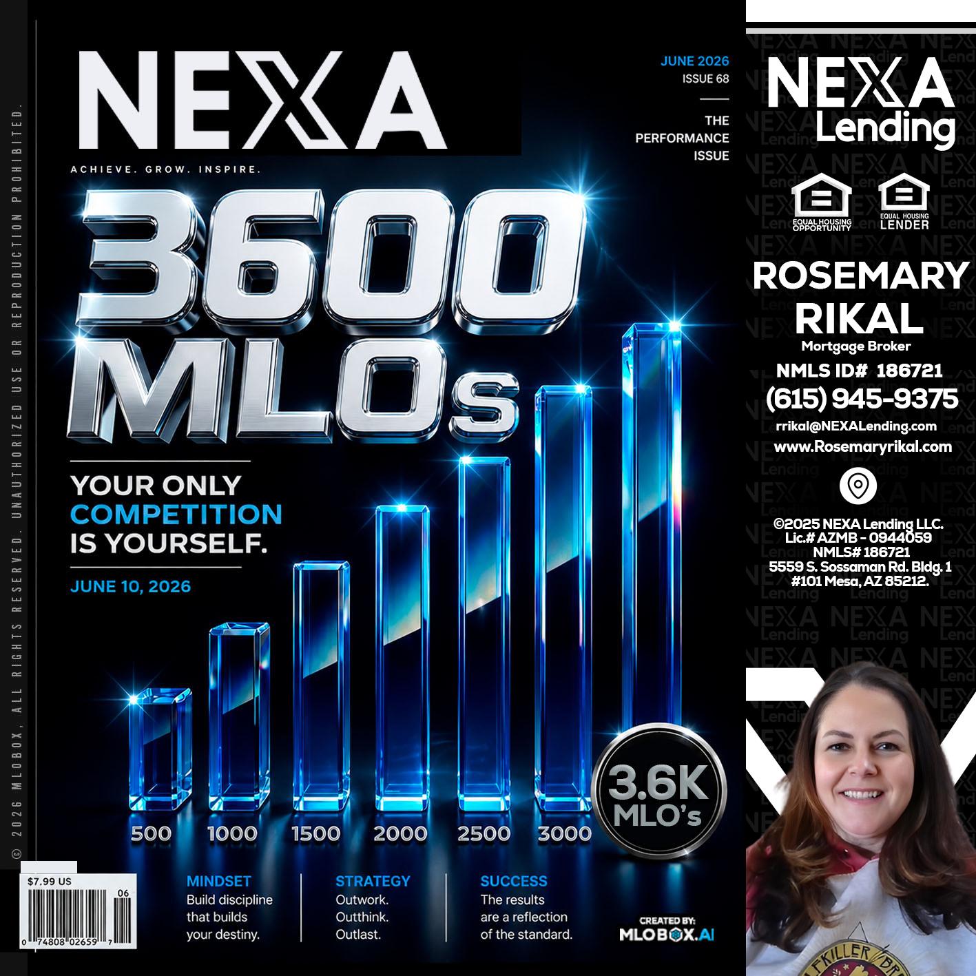3600 MLOs - Rosemary Rikal -Mortgage Broker