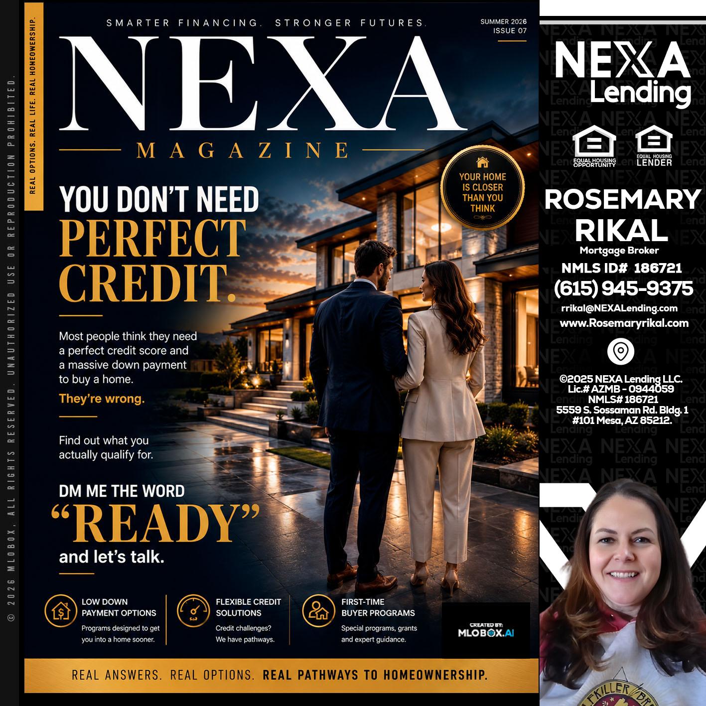 NEXA MAGAZINE - Rosemary Rikal -Mortgage Broker