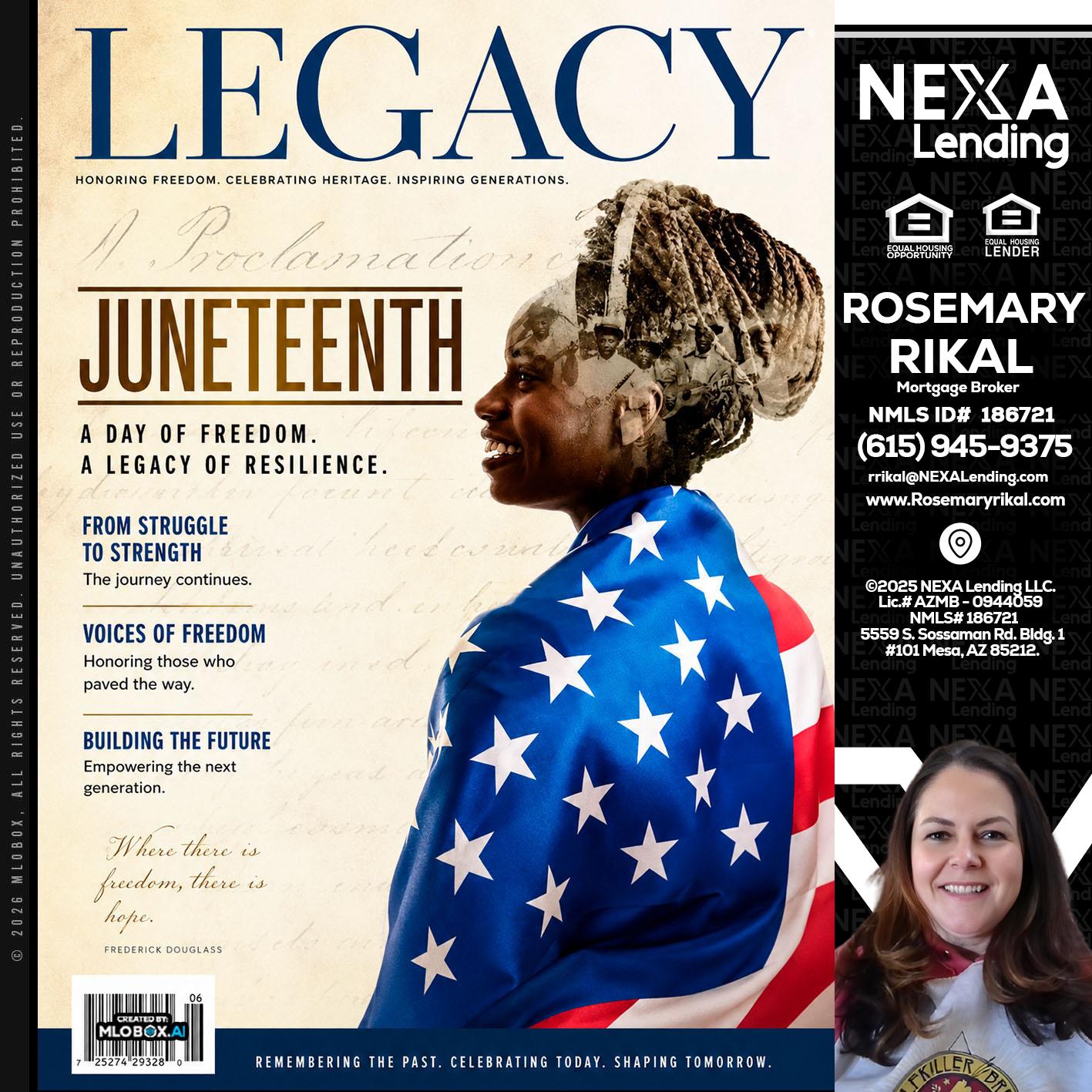LEGACY - Rosemary Rikal -Mortgage Broker