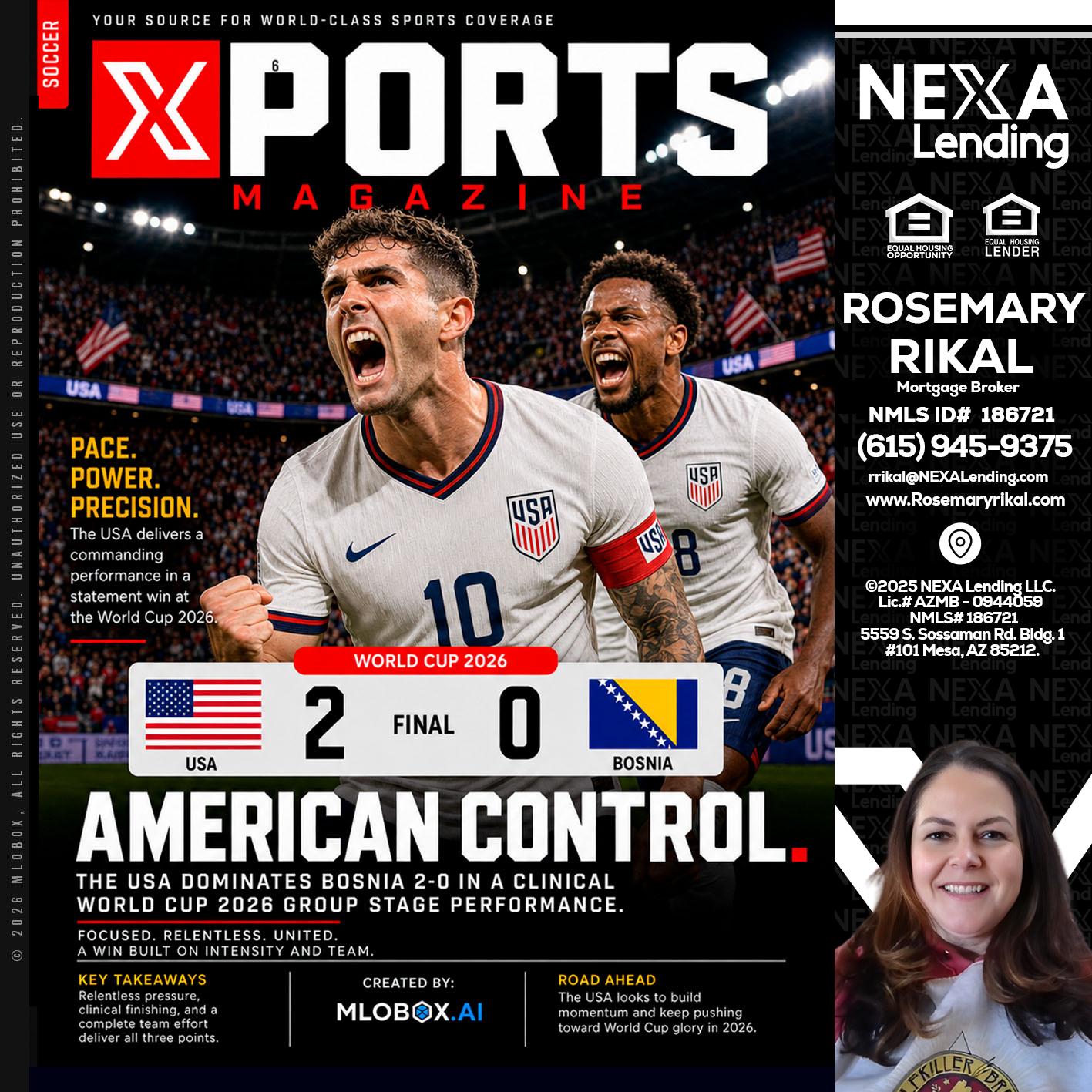 AMERICAN CONTROL - Rosemary Rikal -Mortgage Broker