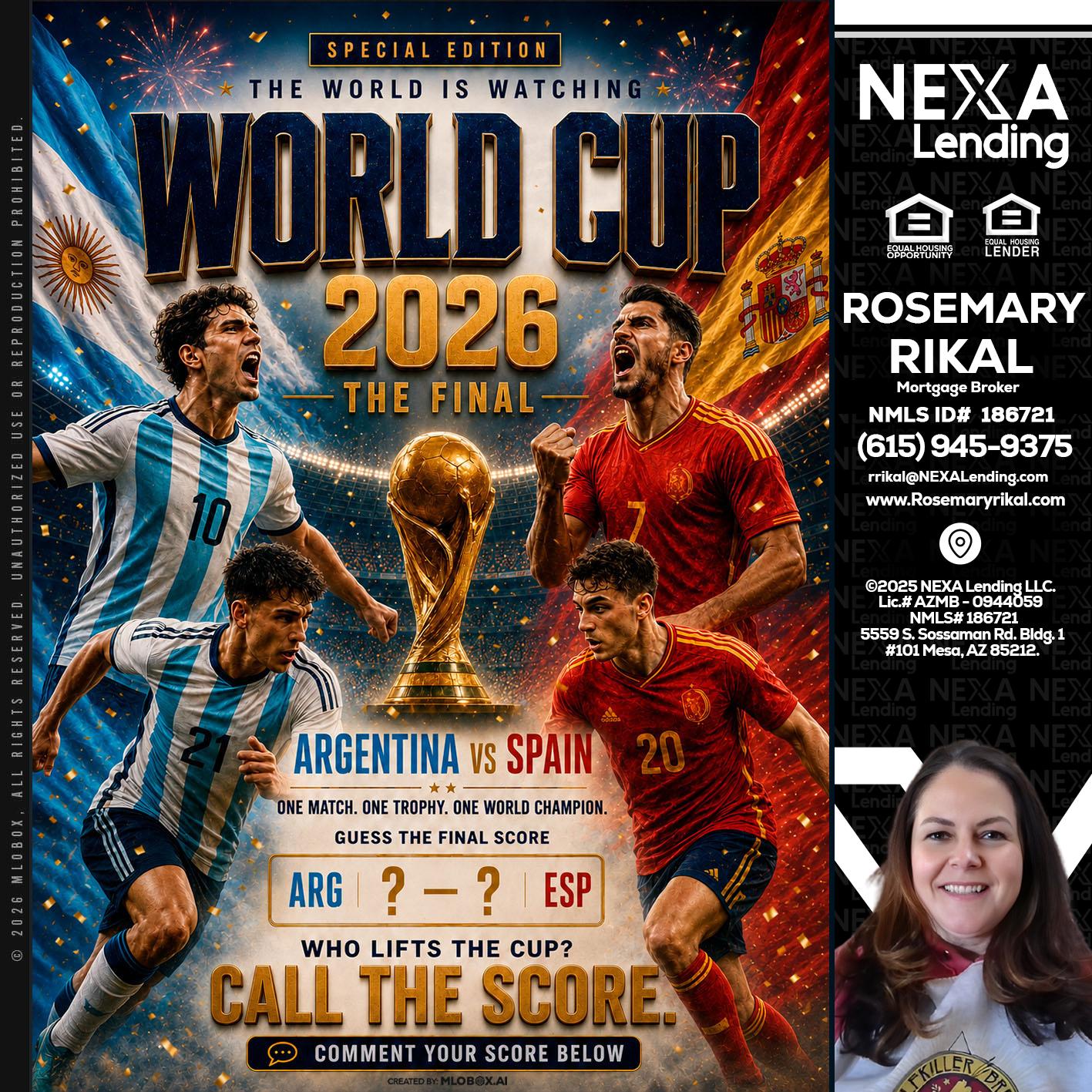 World Cup 2026 finals - Rosemary Rikal -Mortgage Broker