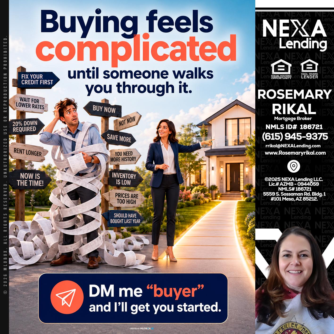 buying feels - Rosemary Rikal -Mortgage Broker