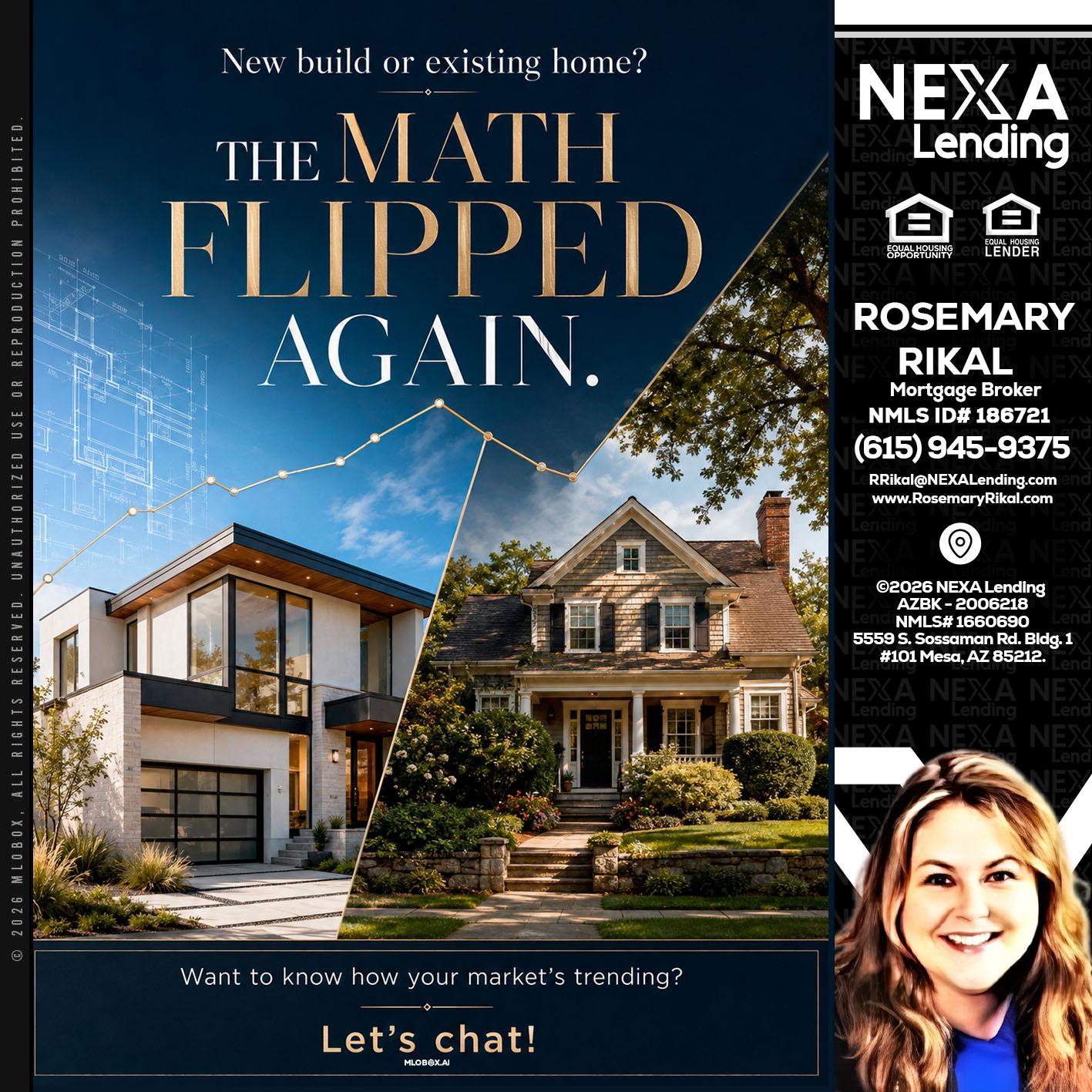 THE MATH FLIPED - Rosemary Rikal -Mortgage Broker